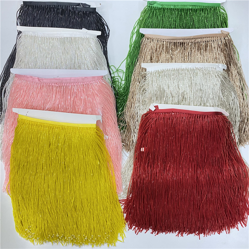 Beaded Trim Fringe - 2metros/lot 30cm Wide High Quality Tassels
