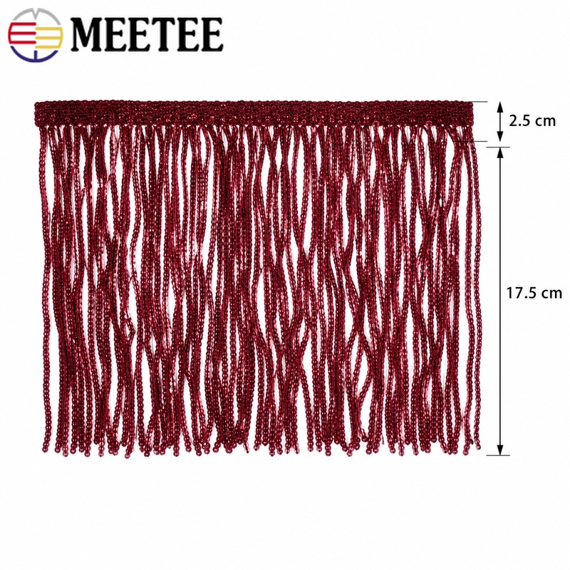 3/5Yards 20cm Sequin Tassel Fr - Fringe Ribbon Sewing ulasan dan harga