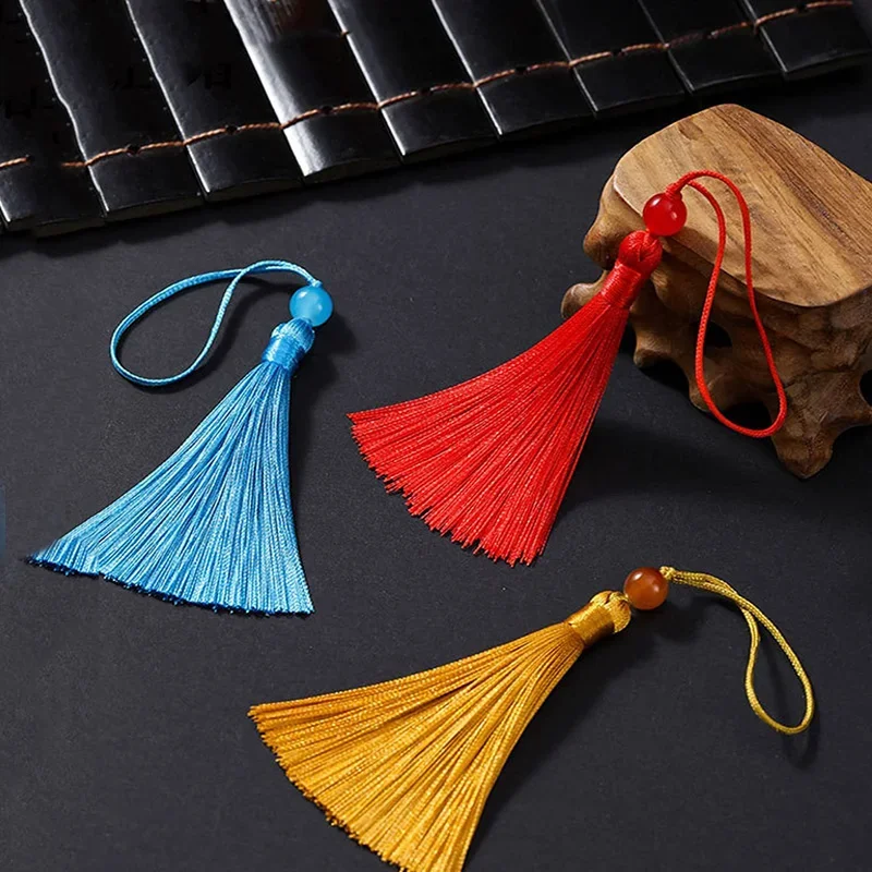 10/5Pcs Polyester Silk Tassel  - Beaded Trim Fringe ulasan dan harga