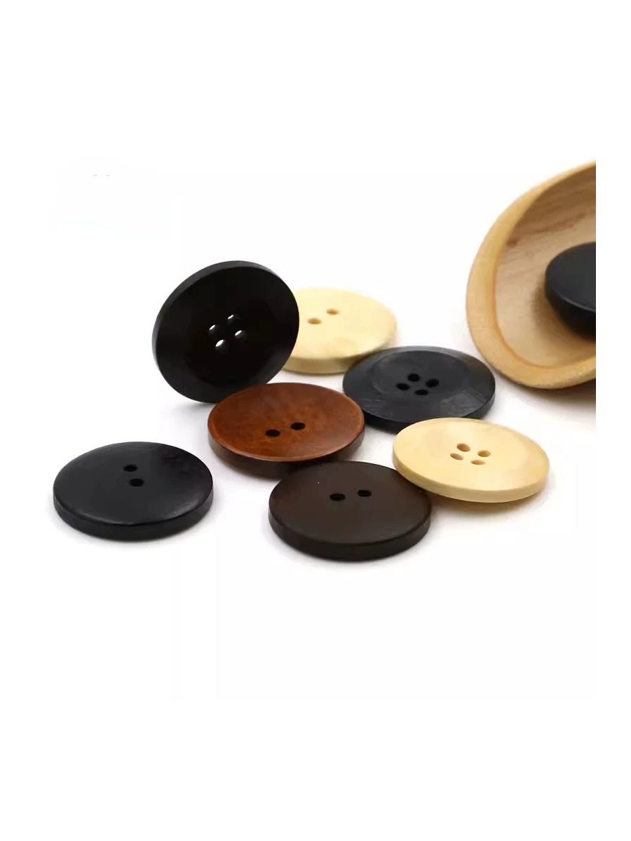 10pcs 18mm Round Wooden Button - Embellishments For Scrapbooking ulasan dan harga