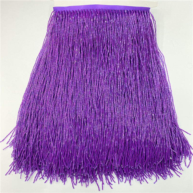 2metros/lot 30cm Wide High Qua - Beaded Trim Fringe ulasan dan harga