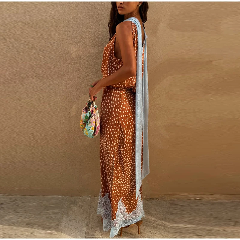 2026 New Elegant Printed Rever - Elastic Lace Trim ulasan dan harga