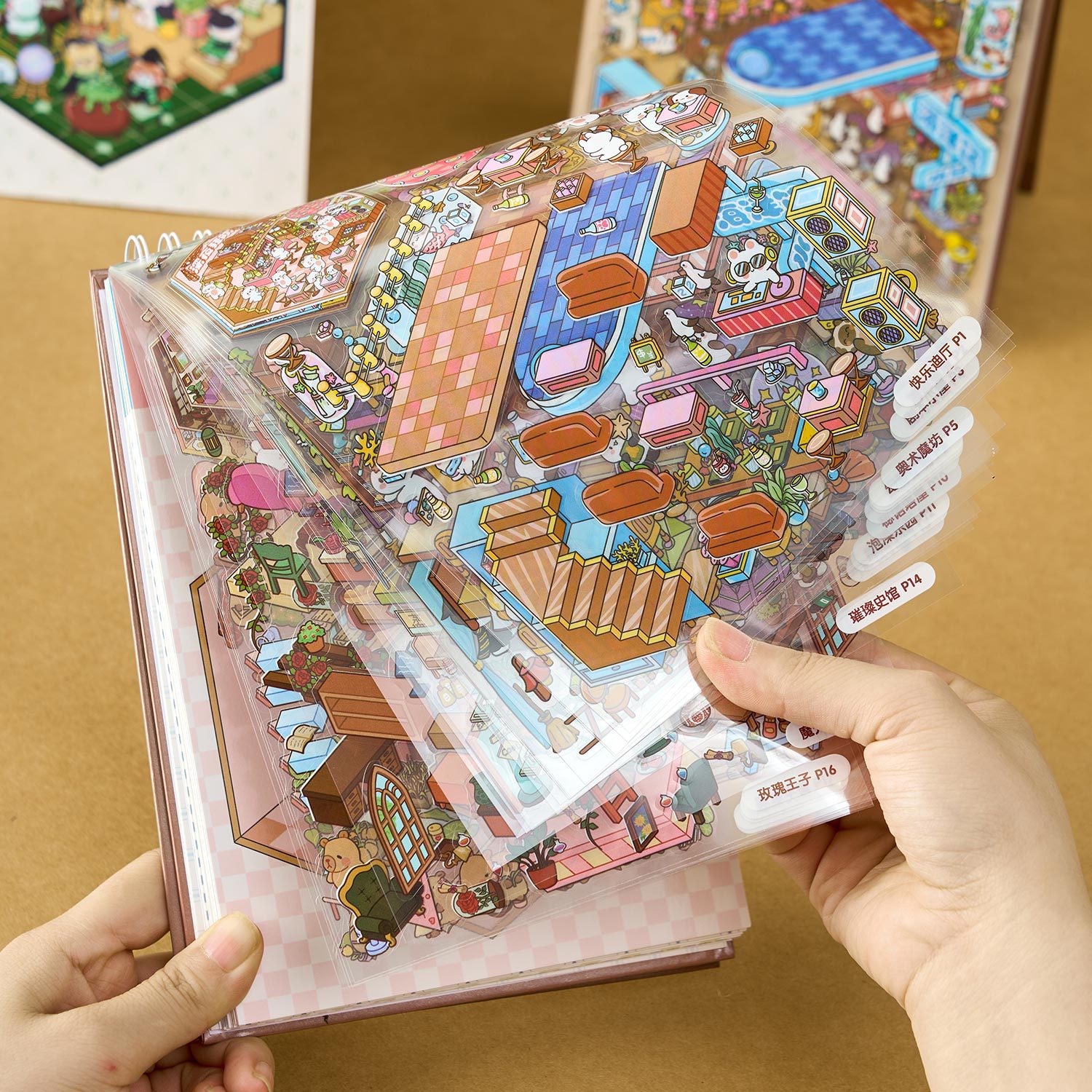 3D Miniature Scene Sticker Boo - Glitter Vinyl Roll ulasan dan harga