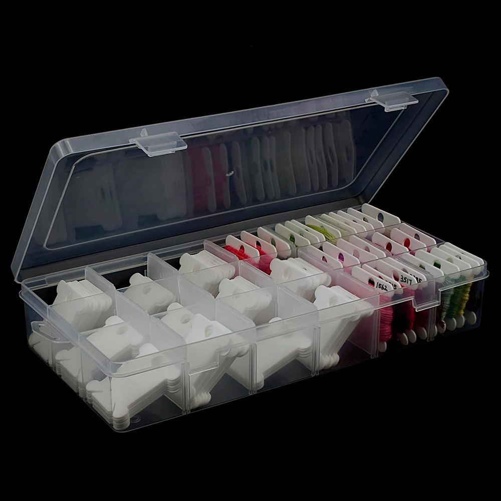 Embroidery Floss Organizer 18  - Craft Embellishment Storage ulasan dan harga