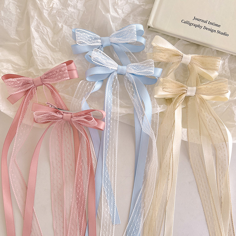 Sweet Children Bowknot Hairpin - Tassel Fringe Trim ulasan dan harga