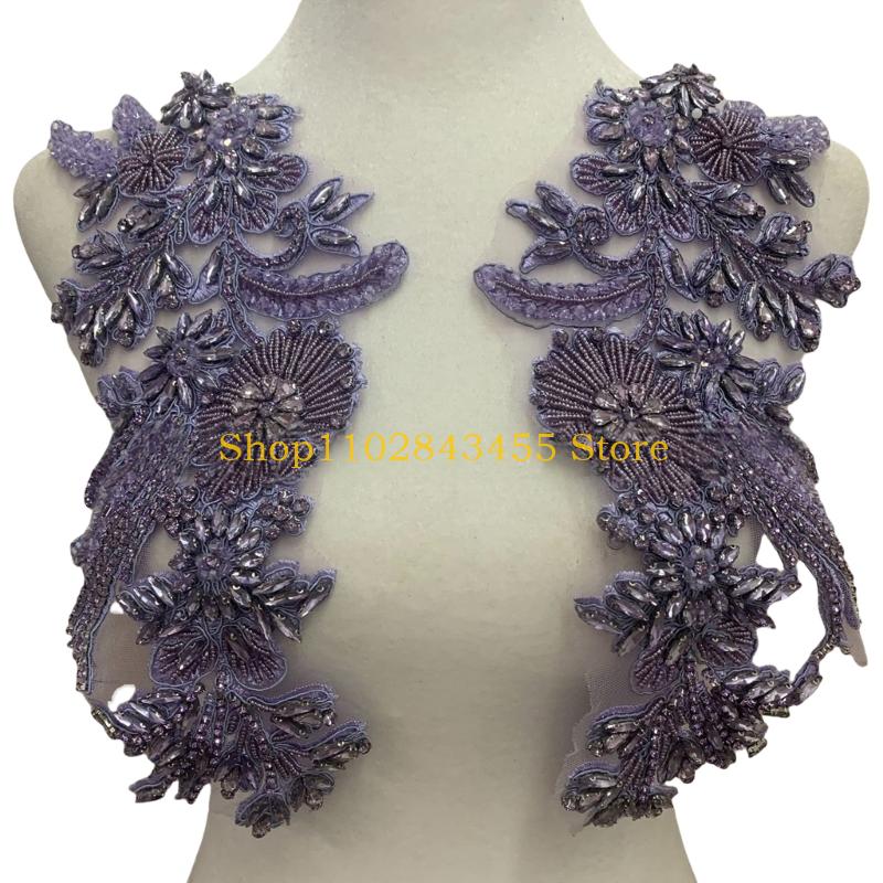49MC Embroidery Beadwork Wheat - Applique Patch Flower ulasan dan harga