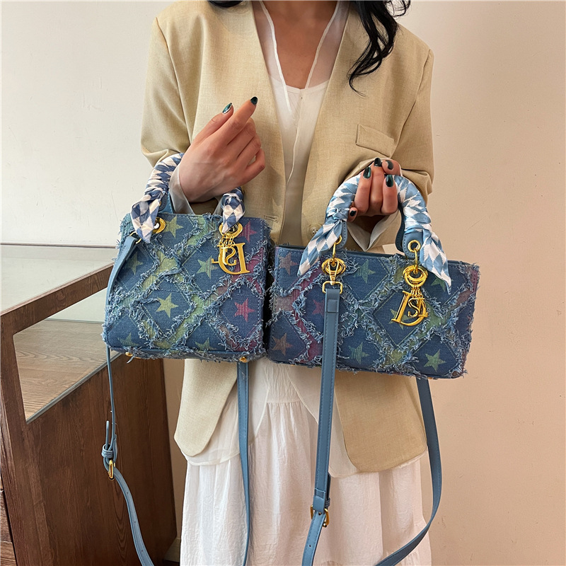 Y2K Women's New Denim Star Han - Craft Embellishment Storage ulasan dan harga