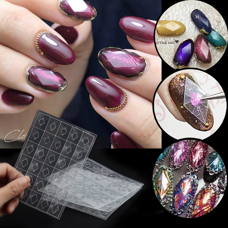 1 Sheet Nail Gemstone Stencil  - Glitter Vinyl Roll ulasan dan harga