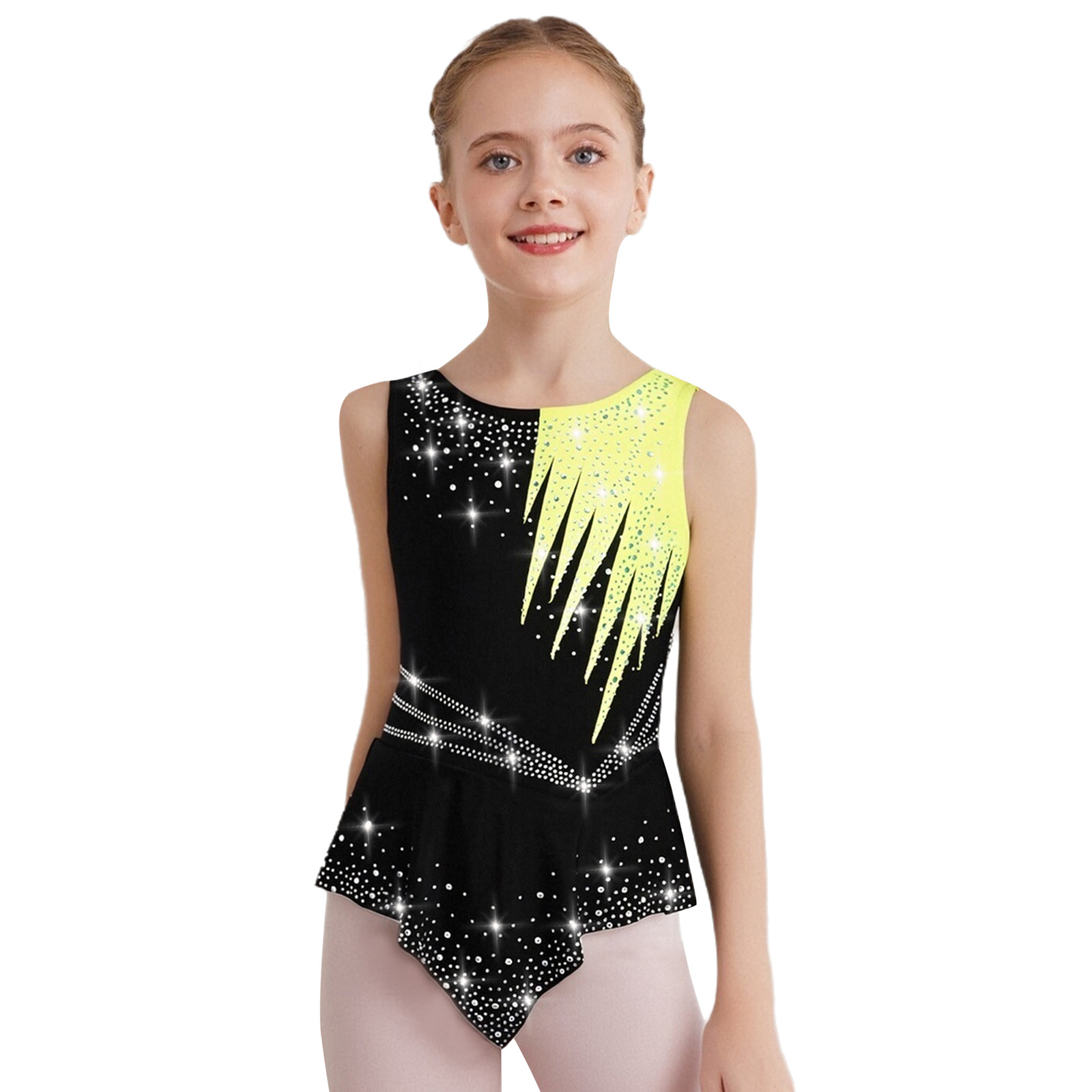 Kids Girls Figure Skating Rhyt - Rhinestone Banding Trim ulasan dan harga