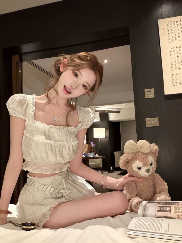 Summer Coquette Sweet 2 Piece  - Elastic Lace Trim ulasan dan harga