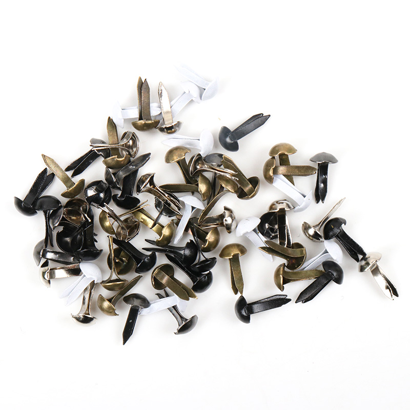 100pcs Mixed Round Metal Brad  - Embellishments For Scrapbooking ulasan dan harga