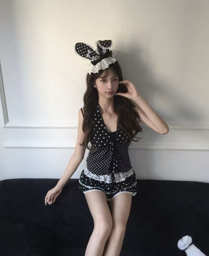 Y2K Vintage Coquette 2 Piece S - Elastic Lace Trim ulasan dan harga