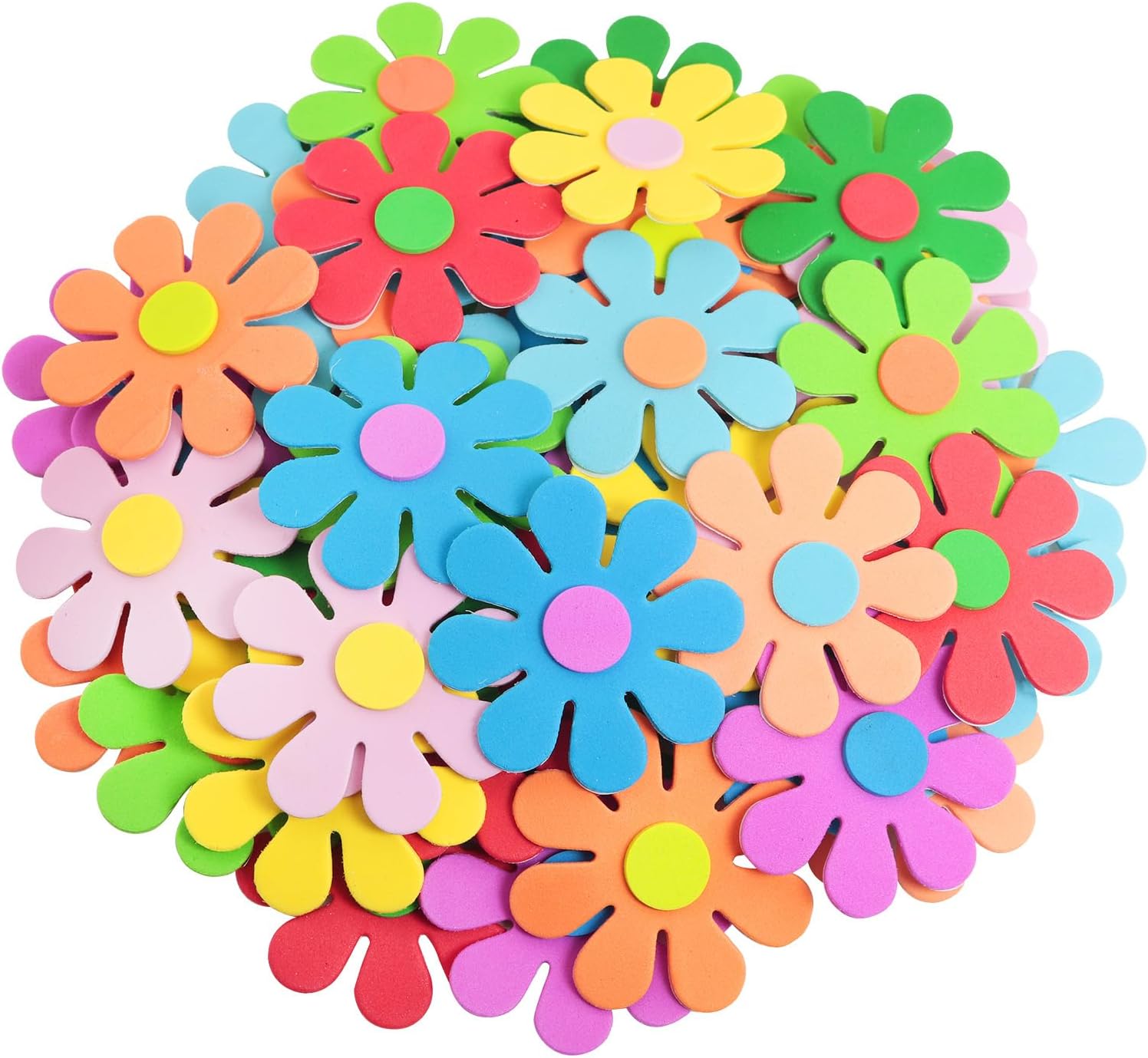 3D flower foam stickers Spring - Craft Embellishments ulasan dan harga