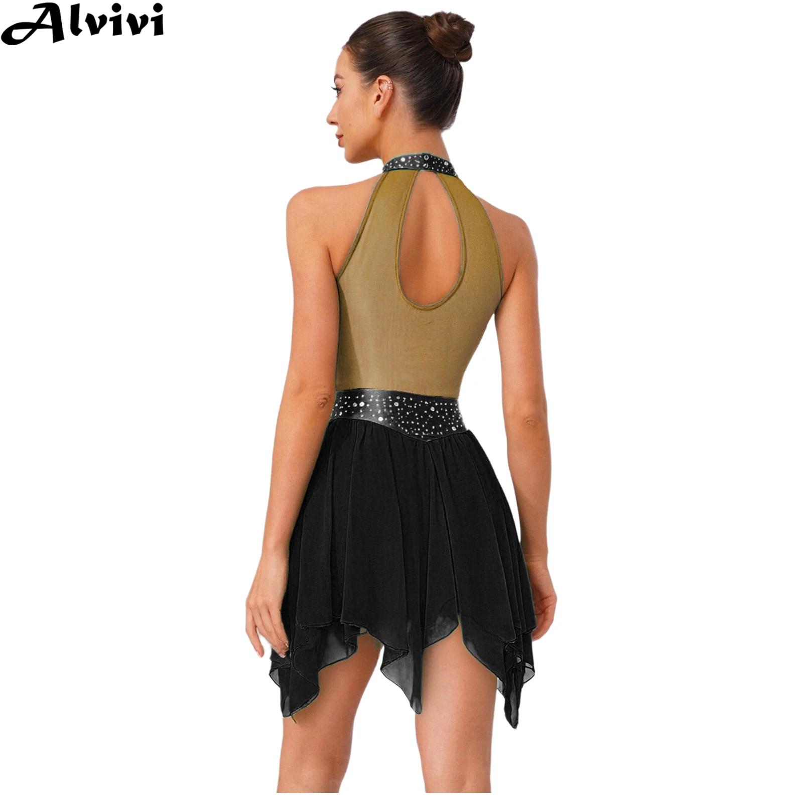 Women Sleeveless Shiny Rhinest - Rhinestone Banding Trim ulasan dan harga