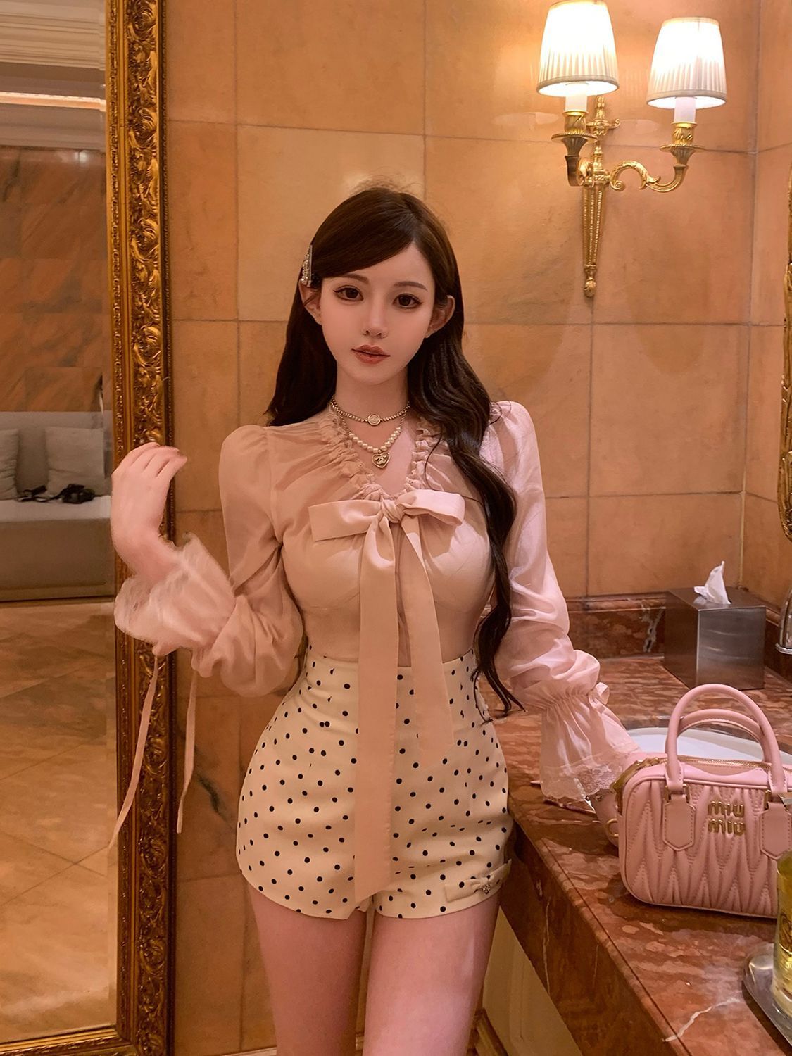 Coquette Sweet Korean Elegant  - Elastic Lace Trim ulasan dan harga