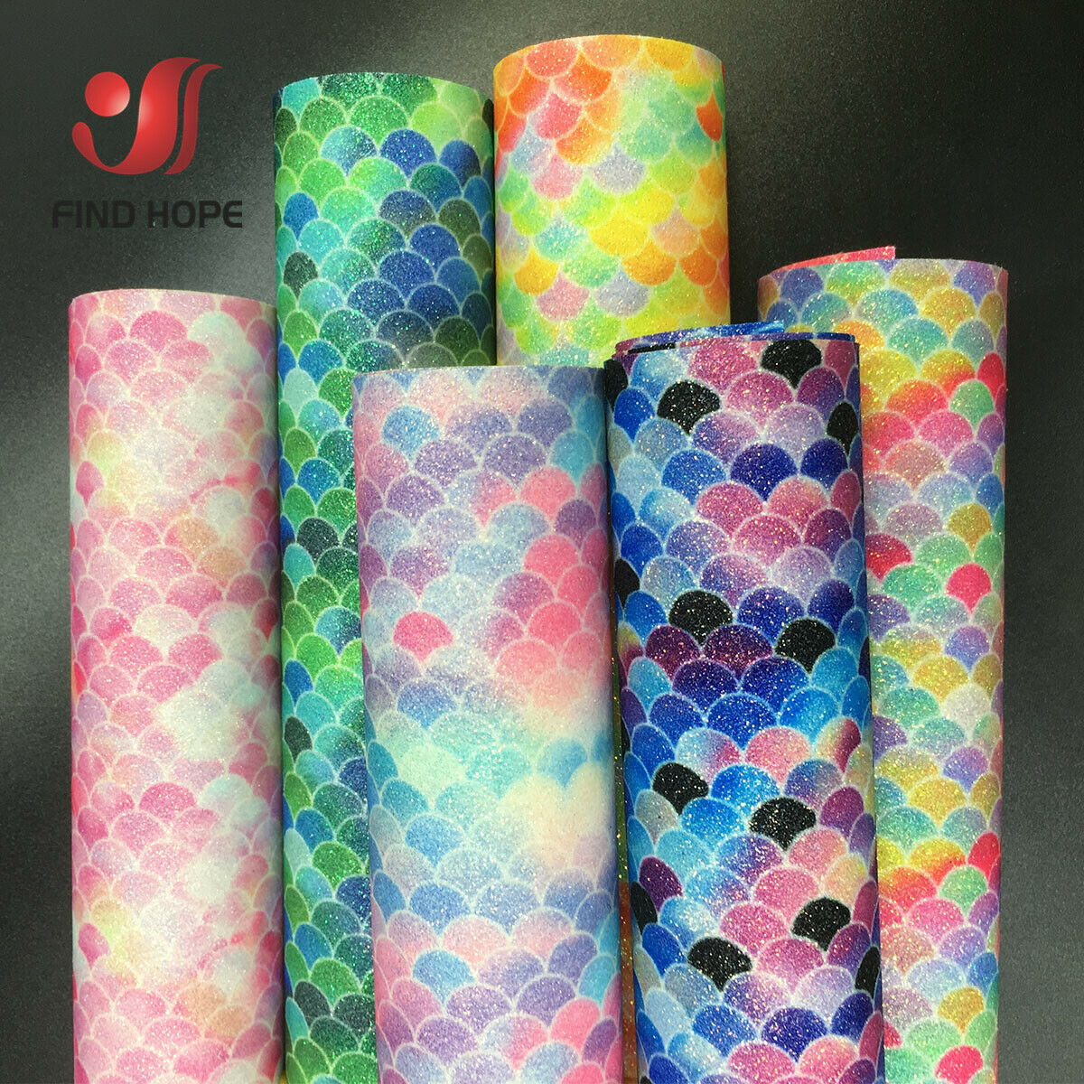 Mermaid Rainbow Iridescent Spa - Glitter Vinyl Roll ulasan dan harga
