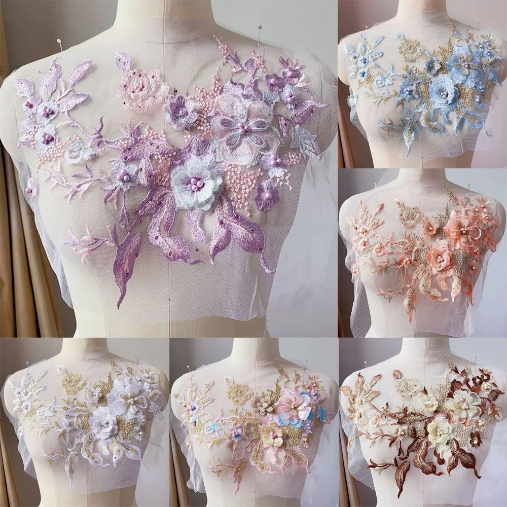 Fashion Elegant Colorful Sequi - Applique Patch Flower ulasan dan harga