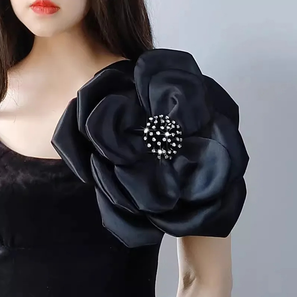 NEW 29cm 3D Big Flower Lace Pa - Applique Patch Flower ulasan dan harga