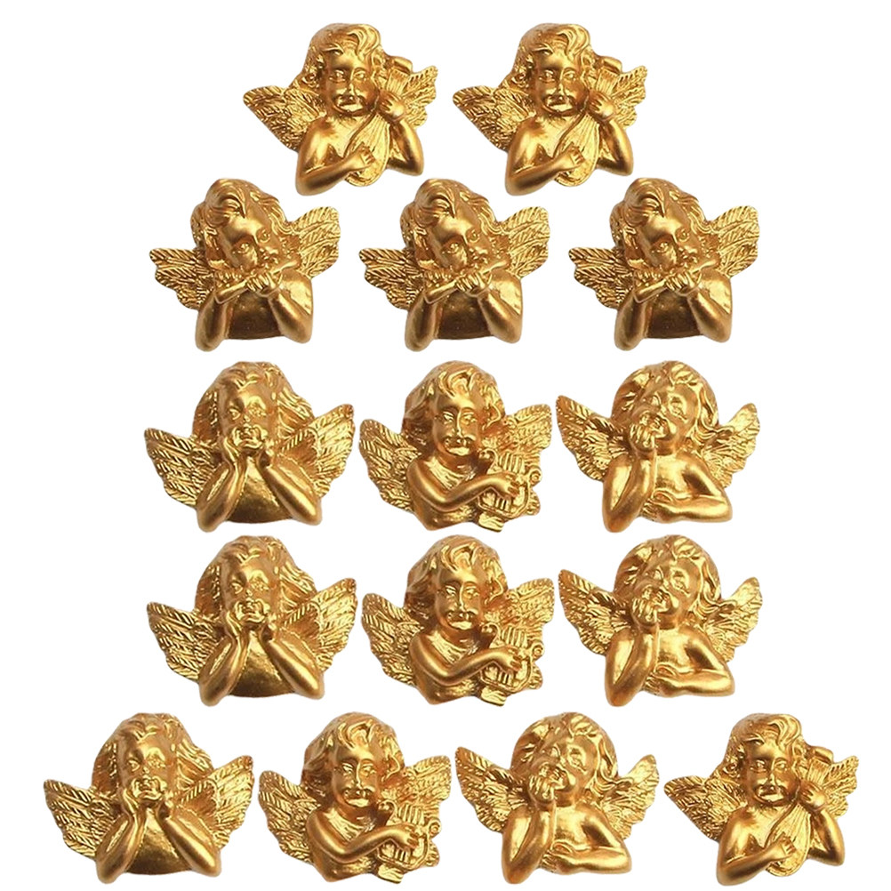 15pcs Resin Angel Accessories  - Craft Embellishment Storage ulasan dan harga
