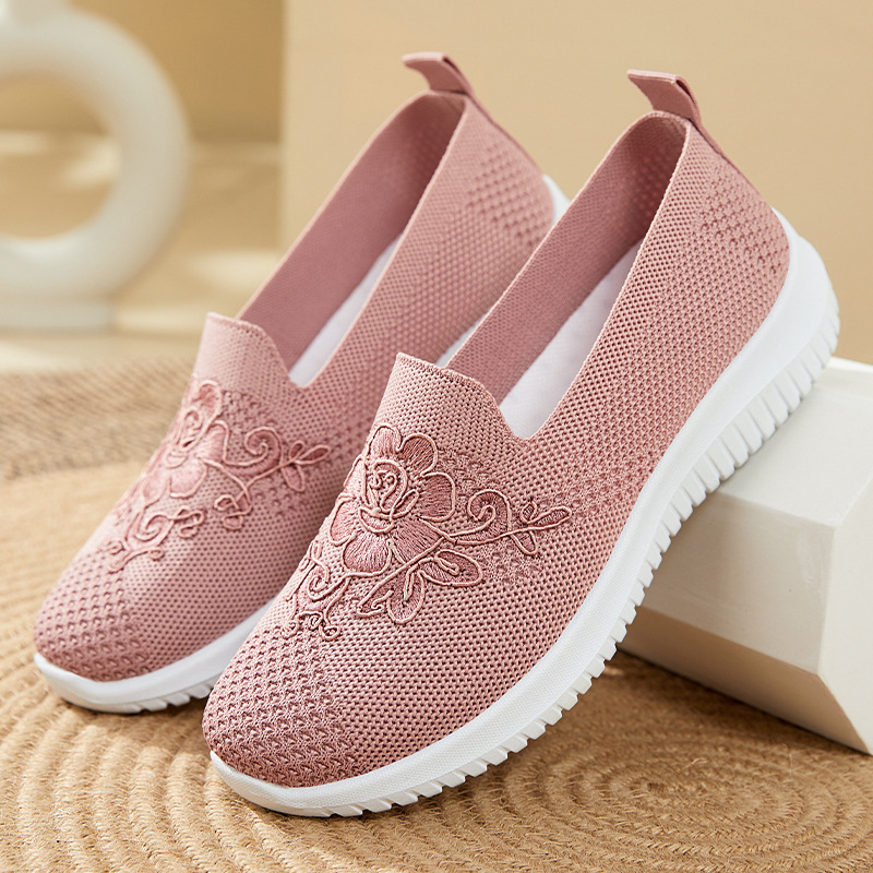 Flower Embroidery Knit Mesh Sl - Embroidery Embellishments ulasan dan harga
