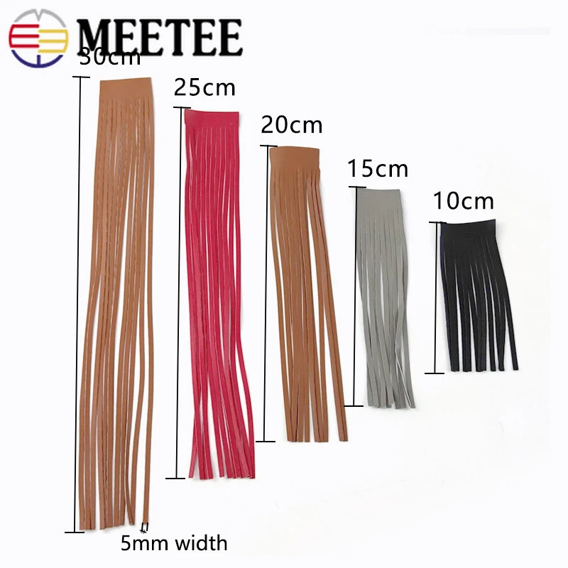 1Meter Meetee 10-30cmX5mm PU L - Fringe Ribbon Sewing ulasan dan harga