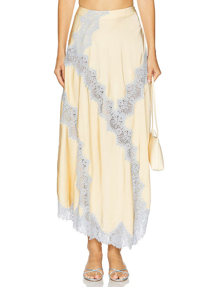 Lace  Cream Satin Women's Two  - Elastic Lace Trim ulasan dan harga