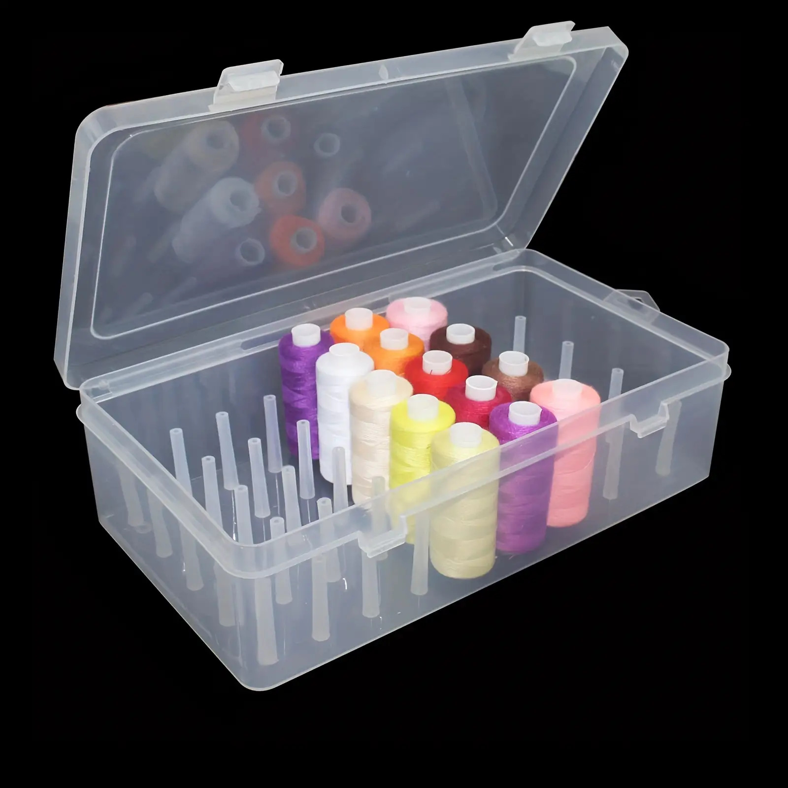 Clear Plastic Sewing Thread St - Craft Embellishment Storage ulasan dan harga