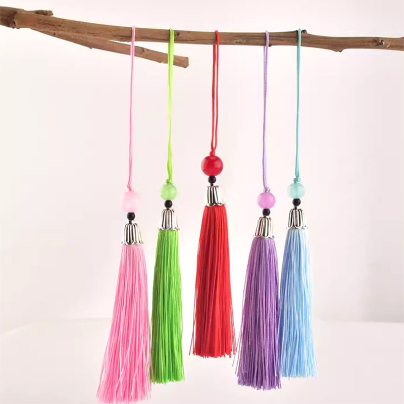 5/10/20Pcs Handmade Silky Soft - Beaded Trim Fringe ulasan dan harga