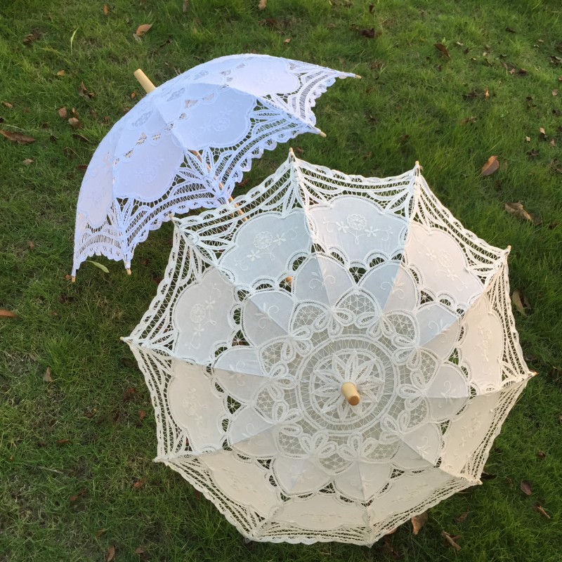 New Vintage Lace Umbrella Hand - Embroidery Craft ulasan dan harga