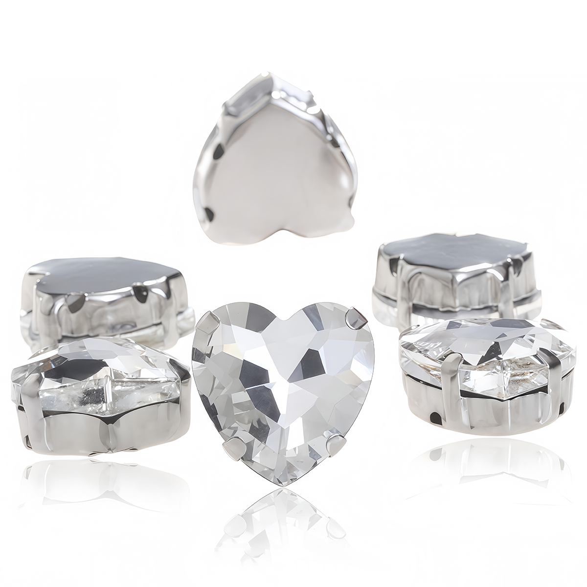 Heart Shape Glass Rhinestones  - Sew On Rhinestone ulasan dan harga