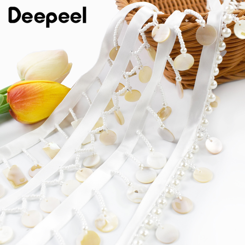 4/10Yards 3/4cm Beaded Pendant - Beaded Trim Fringe ulasan dan harga