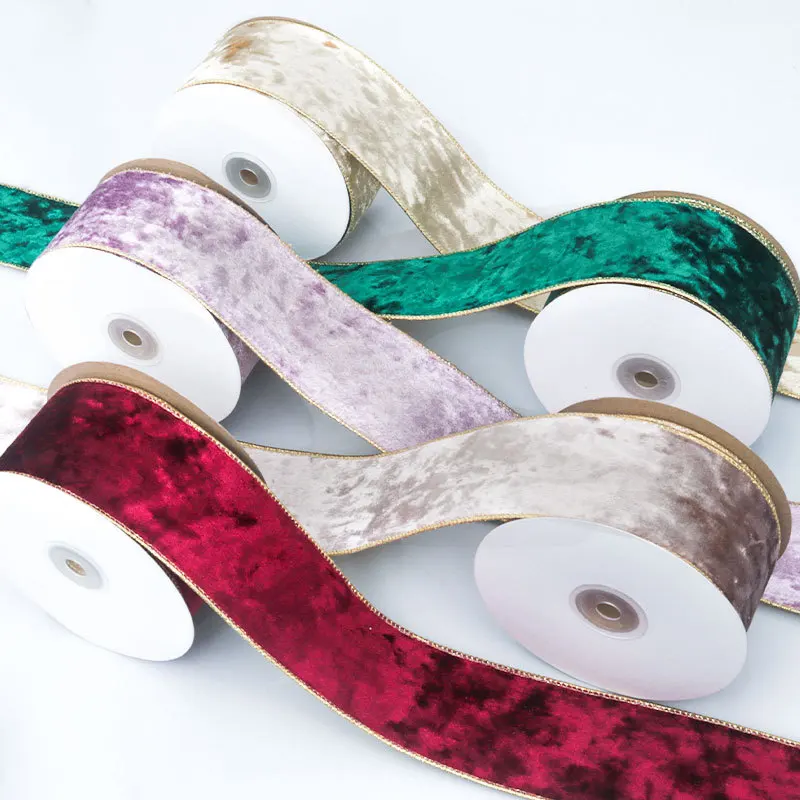 50MM Wired Edge Reversible Vel - Velvet Ribbon Roll ulasan dan harga