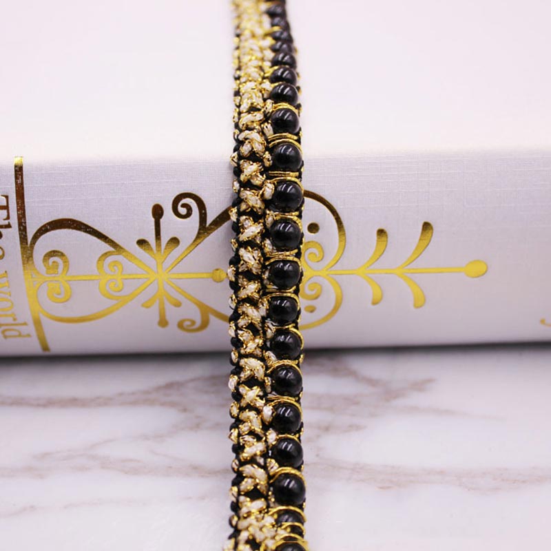 10 Yards DIY Accessories Pearl - Fringe Ribbon Sewing ulasan dan harga