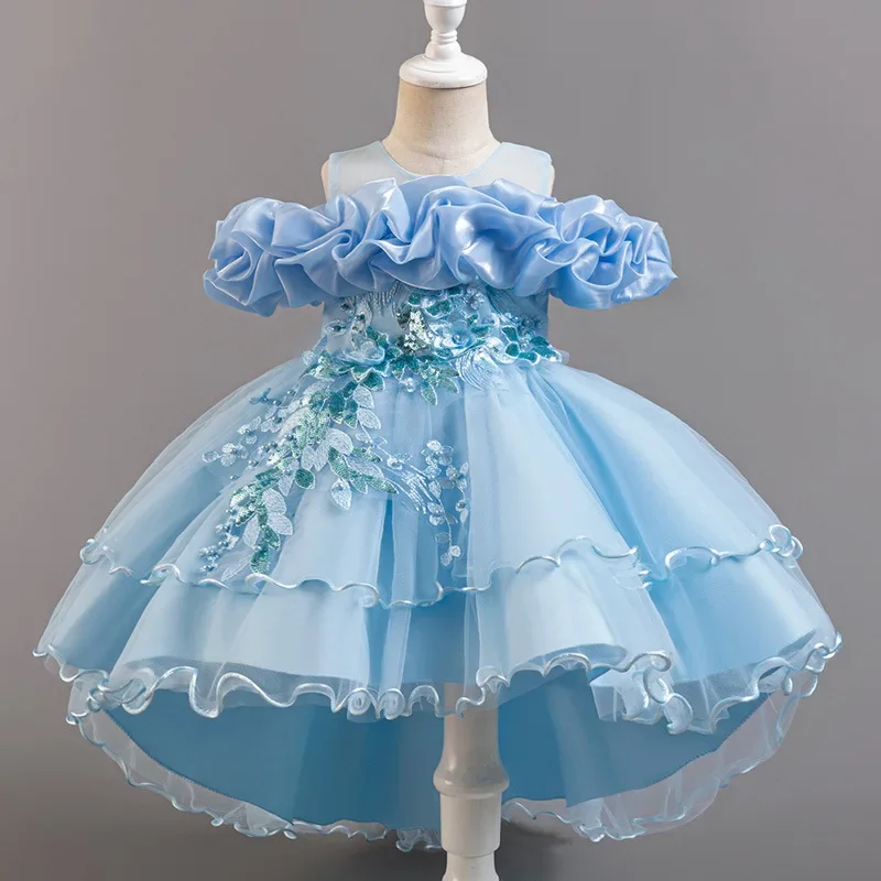 Fashion Flower Girl Dresses fo - Lace Ribbon Trim ulasan dan harga