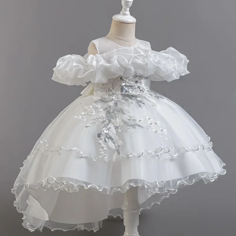 Fashion Flower Girl Dresses fo - Lace Ribbon Trim ulasan dan harga