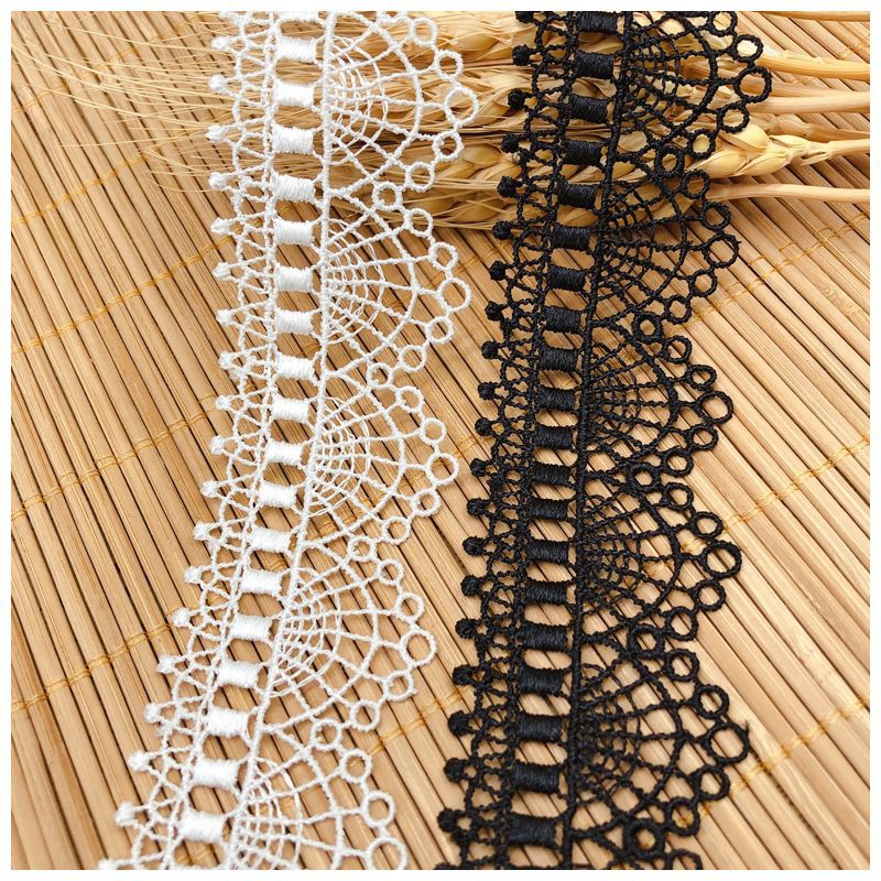 Hollow Embroidery Clavicle Cha - Lace Ribbon Trim ulasan dan harga