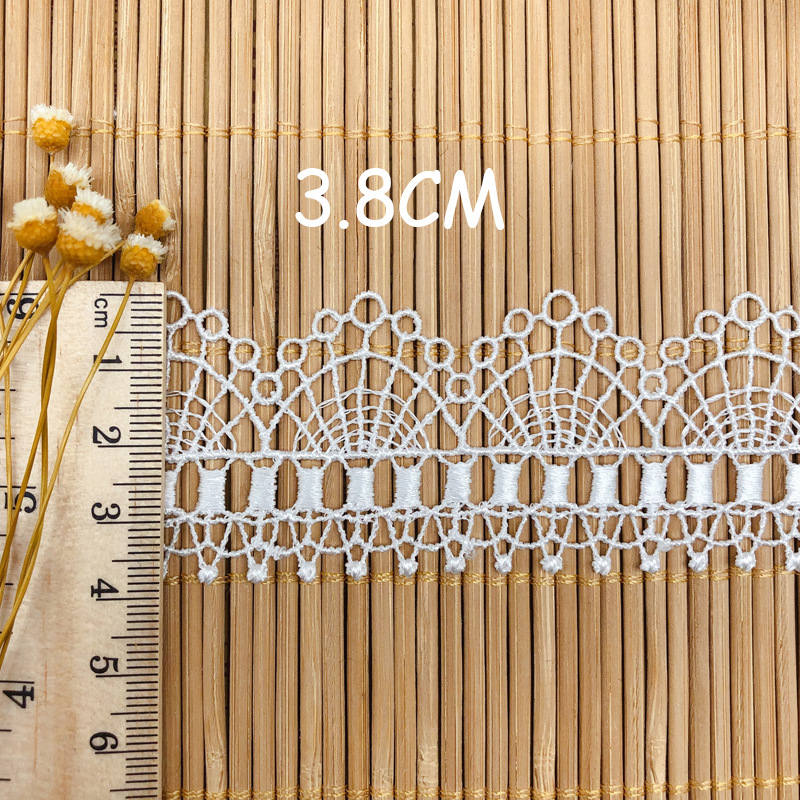 Hollow Embroidery Clavicle Cha - Lace Ribbon Trim ulasan dan harga