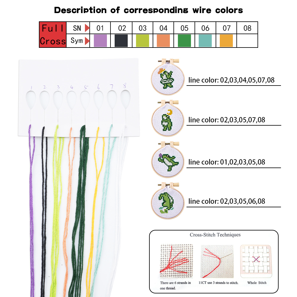 4pcs Embroidery Starter Kit DI - Embroidery Craft ulasan dan harga