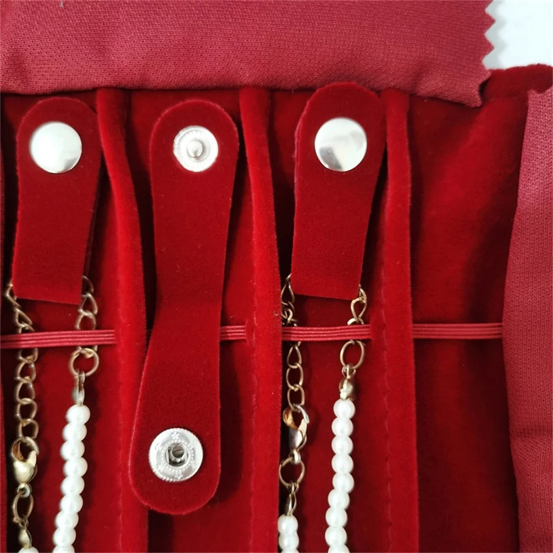 Burgundy Velvet Jewelry Roll-U - Velvet Ribbon Roll ulasan dan harga