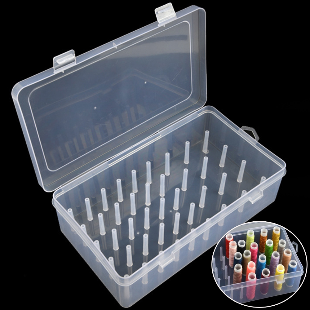 New Sewing Thread Box 42 Piece - Craft Embellishment Storage ulasan dan harga