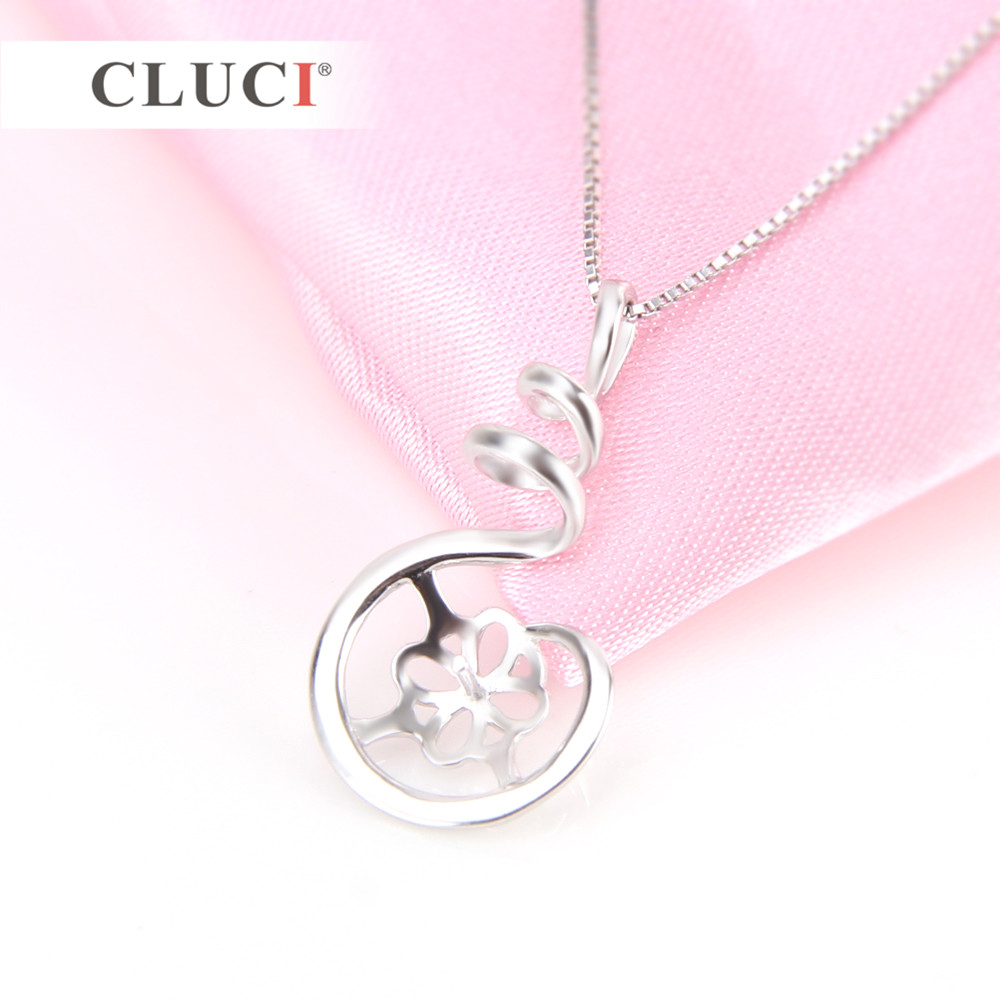 CLUCI 925 Sterling Silver Pend - Pearl Trim Chain ulasan dan harga