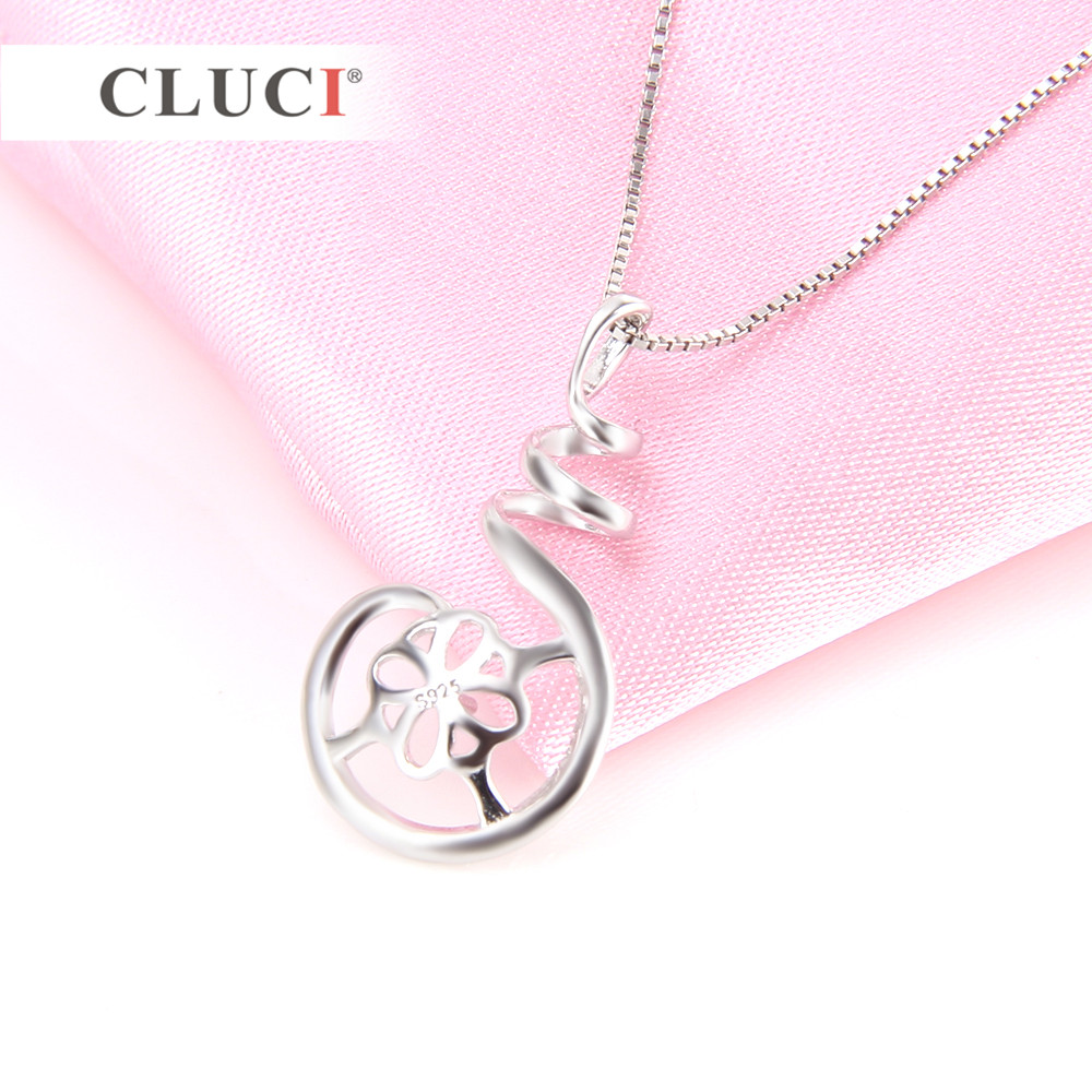 CLUCI 925 Sterling Silver Pend - Pearl Trim Chain ulasan dan harga