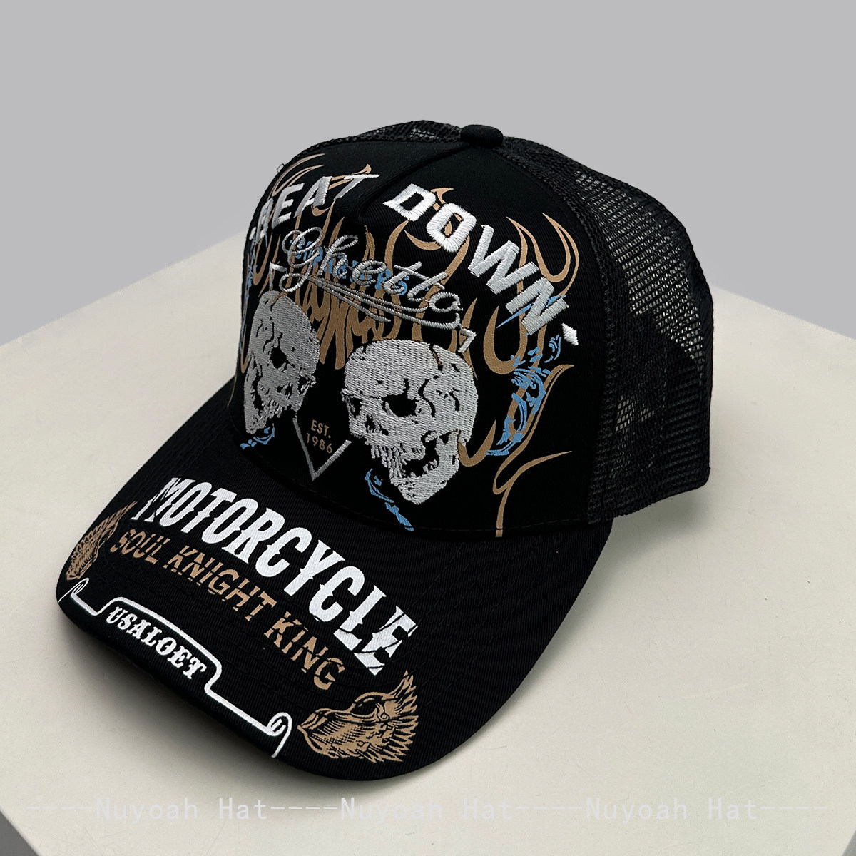 Skull Flame Embroidery Hard To - Embroidery Craft ulasan dan harga