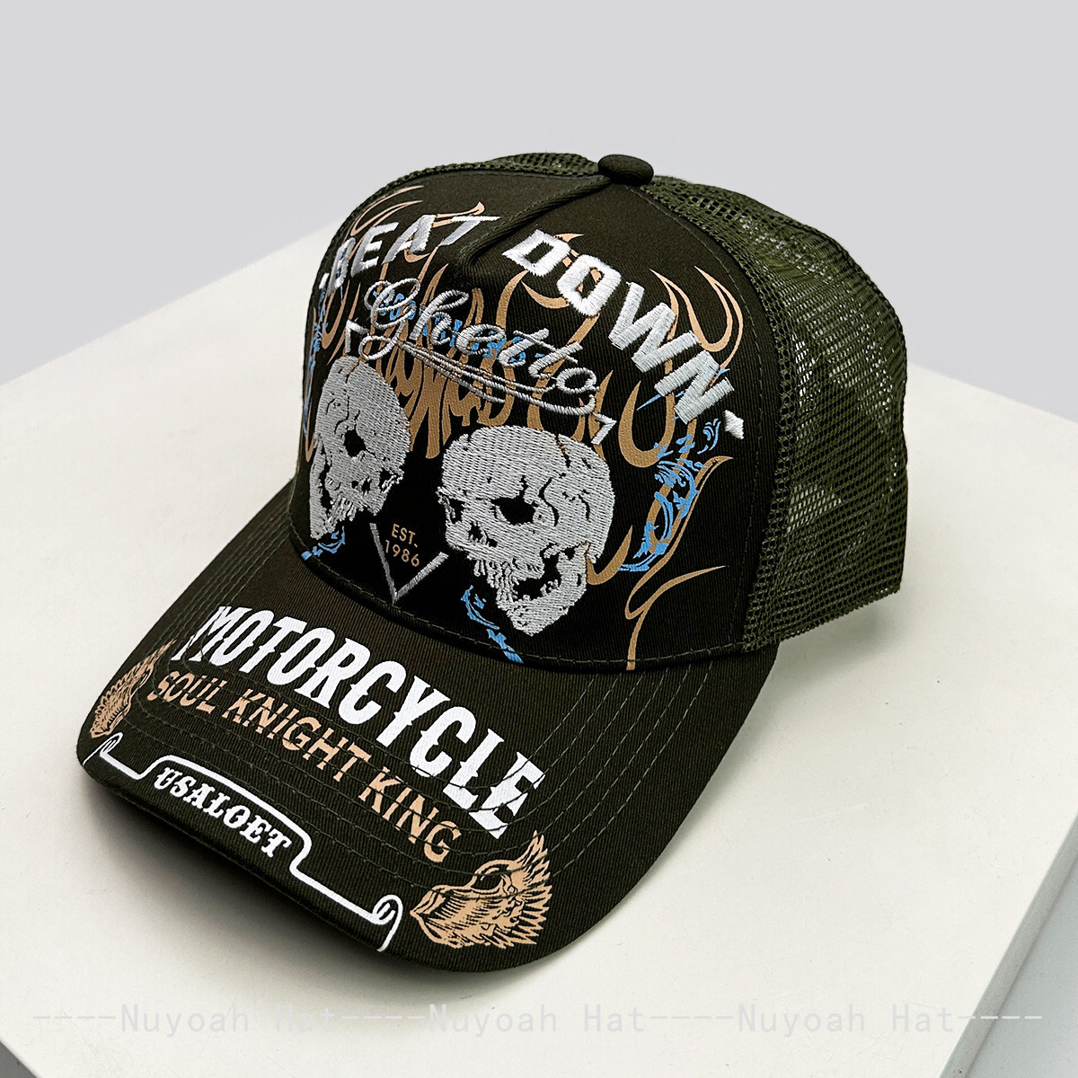 Skull Flame Embroidery Hard To - Embroidery Craft ulasan dan harga