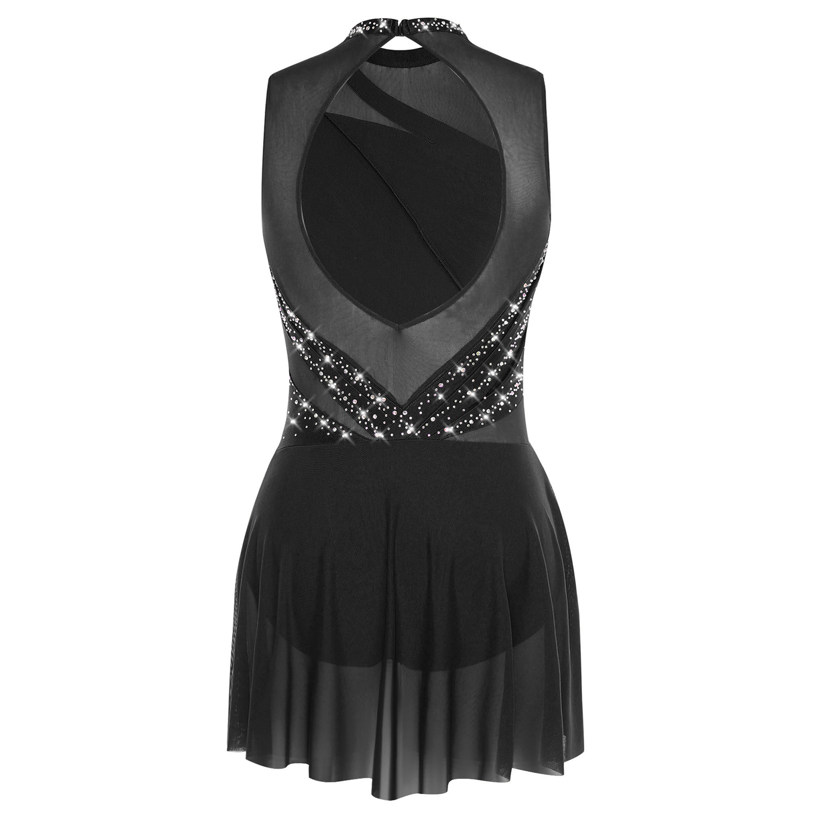 Rhinestone Women Backless Irre - Rhinestone Banding Trim ulasan dan harga