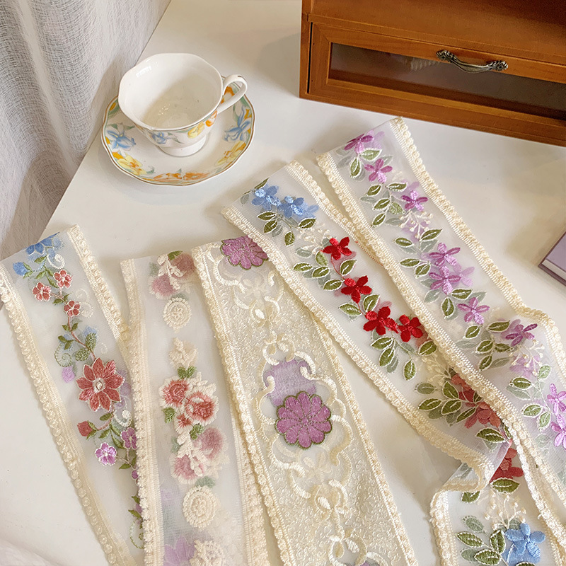 1 Yard Lace Embroidery Flower  - Lace Ribbon Trim ulasan dan harga