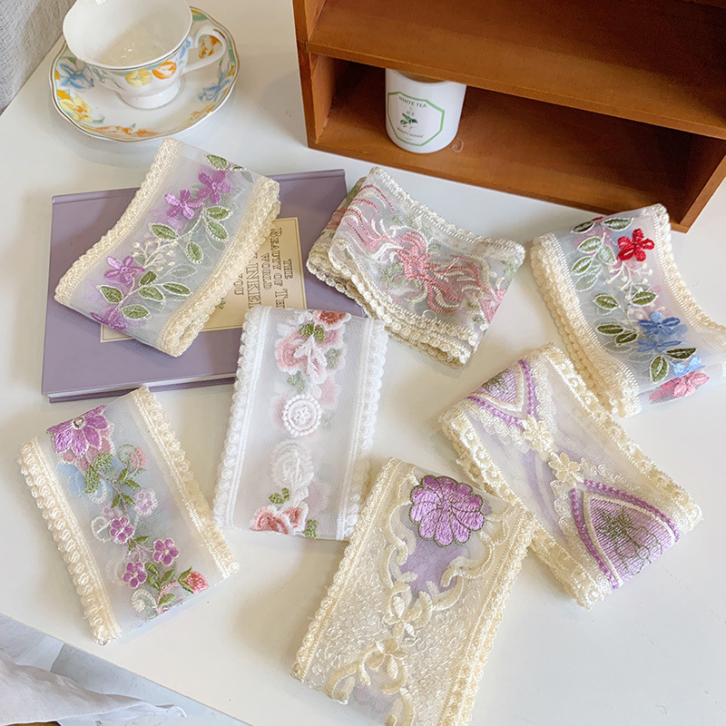 1 Yard Lace Embroidery Flower  - Lace Ribbon Trim ulasan dan harga