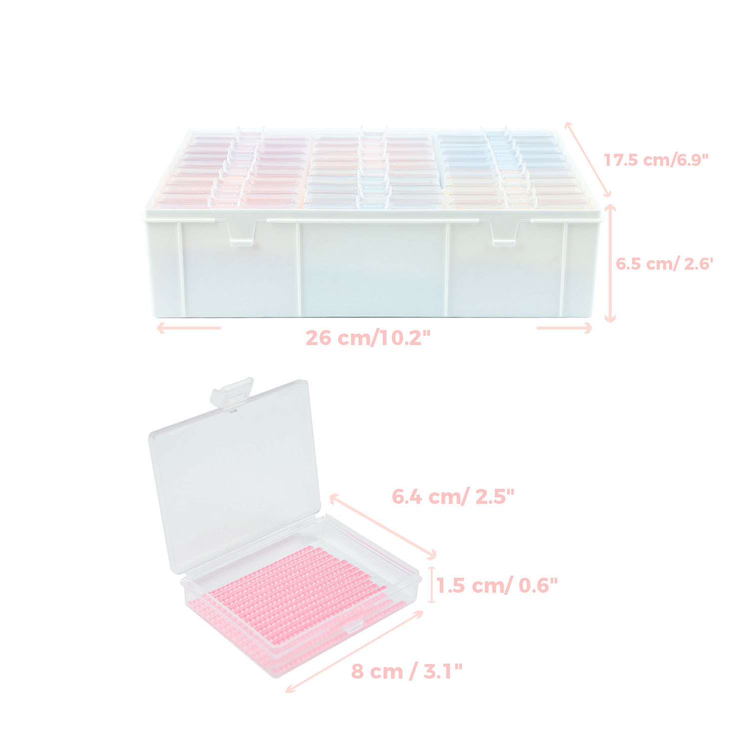 Diamond Painting Art Trays Set - Craft Embellishment Storage ulasan dan harga