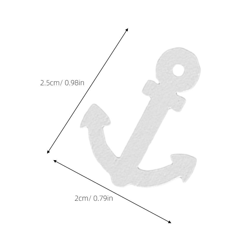 100 Pcs Wooden Anchor Mini Pen - Embellishments For Scrapbooking ulasan dan harga