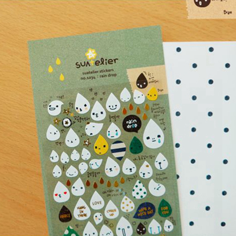 Korea Suatelier Rain Drop Stic - Embellishments For Scrapbooking ulasan dan harga
